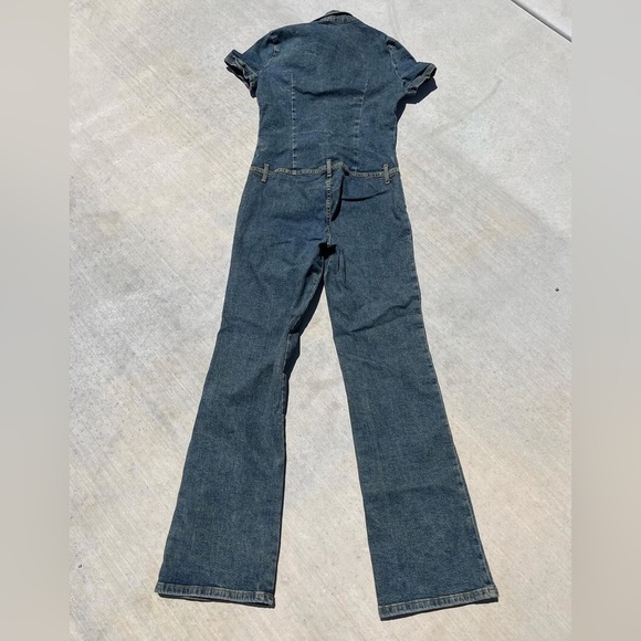 Y2K Bisou Bisou Full Denim Jumpsuit- Size Medium - Picture 4 of 9